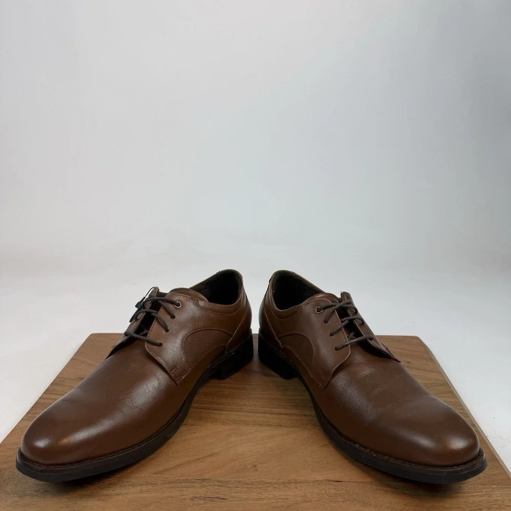 New Mens Johnston & Murphy Holcomb Waterproof Plain Toe Leather Oxfords Sz 10‎ D
